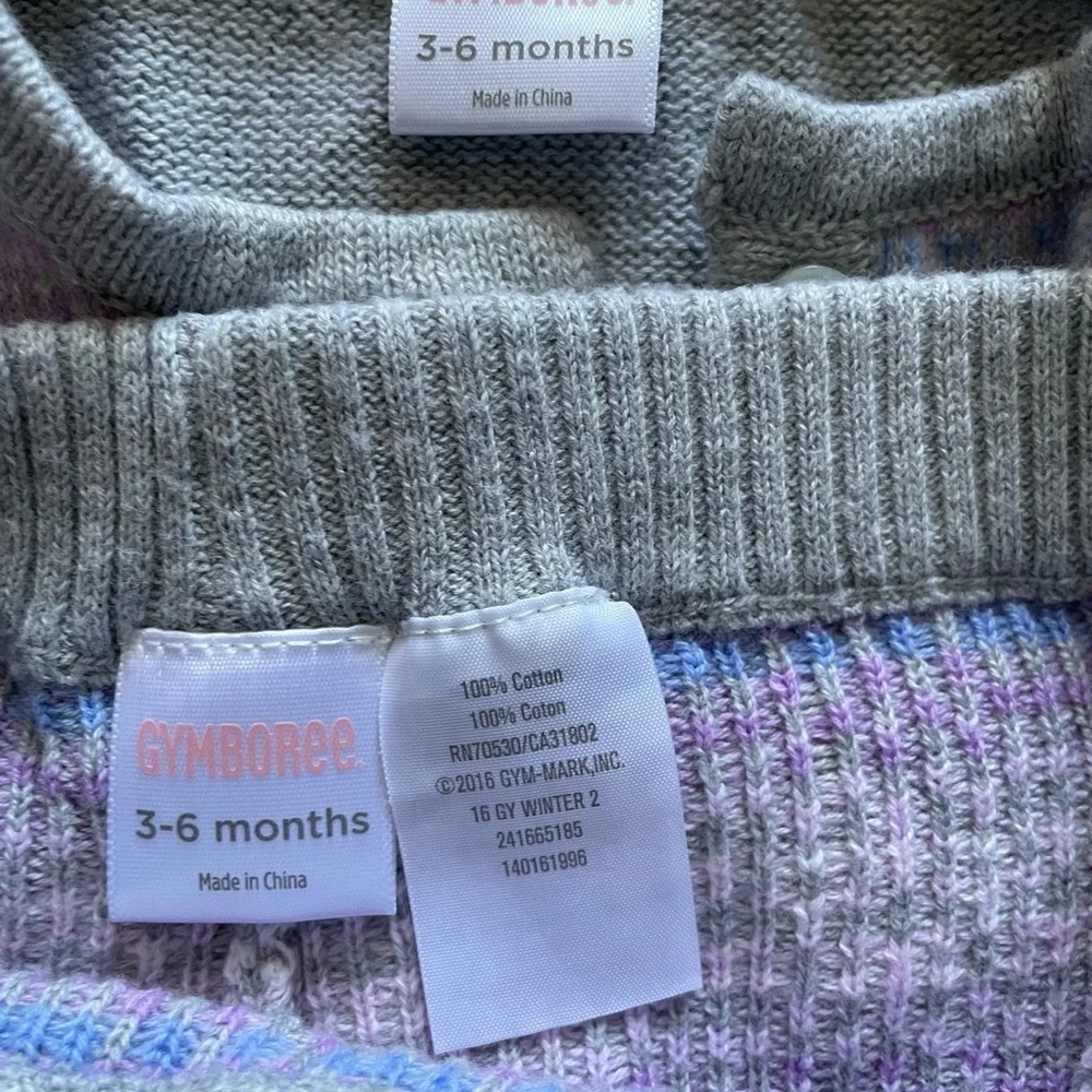 Gymboree matching knit set size 3-6M